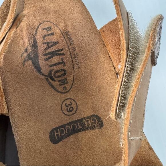 Platon GIrona strappy leather sandals Gel Touch made in Spain size 39 / 8-8.5 US - Picture 3 of 11